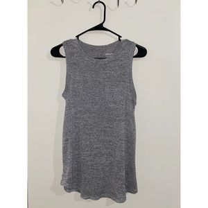 Merona Tank Top Womens Size S Dip Hem Sleeveless Grey Casual